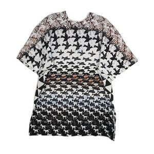 Andazia‎ Vintage MC Escher All Over Print AOP T Shirt ART  XL USA Single Stitch